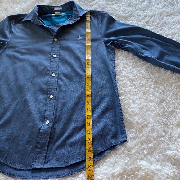 Original Penguin by Munsingwear Mens Long Sleeve Classic Fit Dress Shirt Small - Picture 5 of 8